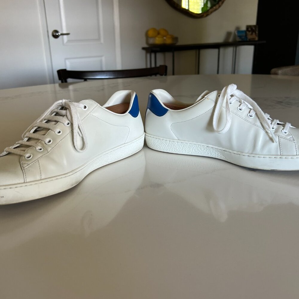 Gucci Ace 'Gucci Tennis' Mens Low Top Sneakers White 9 - Picture 5 of 8